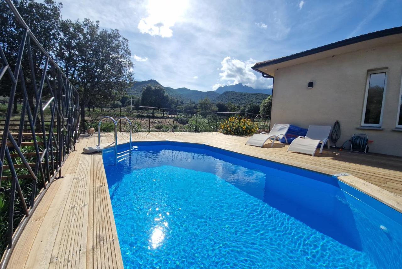 Domaine U Filanciu - Casa Chiara - Centru Di Corsica Villa Moltifao ภายนอก รูปภาพ